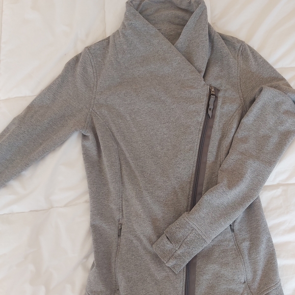 Lululemon Bhakti Yoga Jacket Asymmetrical Double Zip Up - Picture 2 of 7
